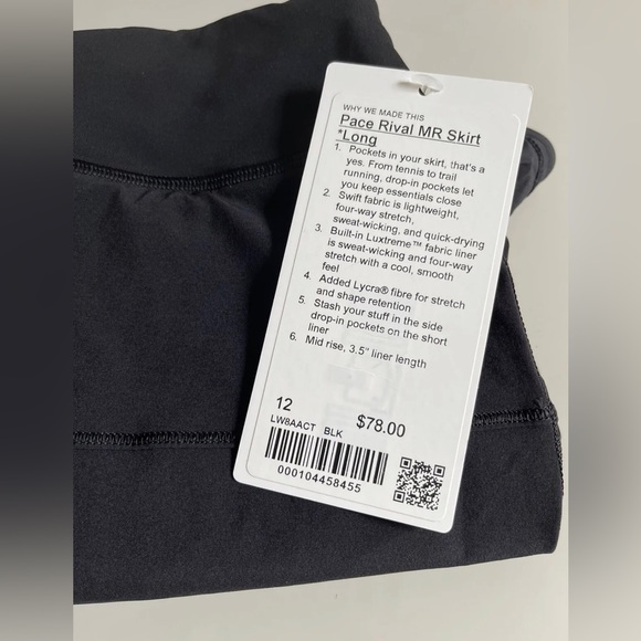 Lululemon Pace Rival Mid-Rise Skirt *Long - Picture 10 of 12